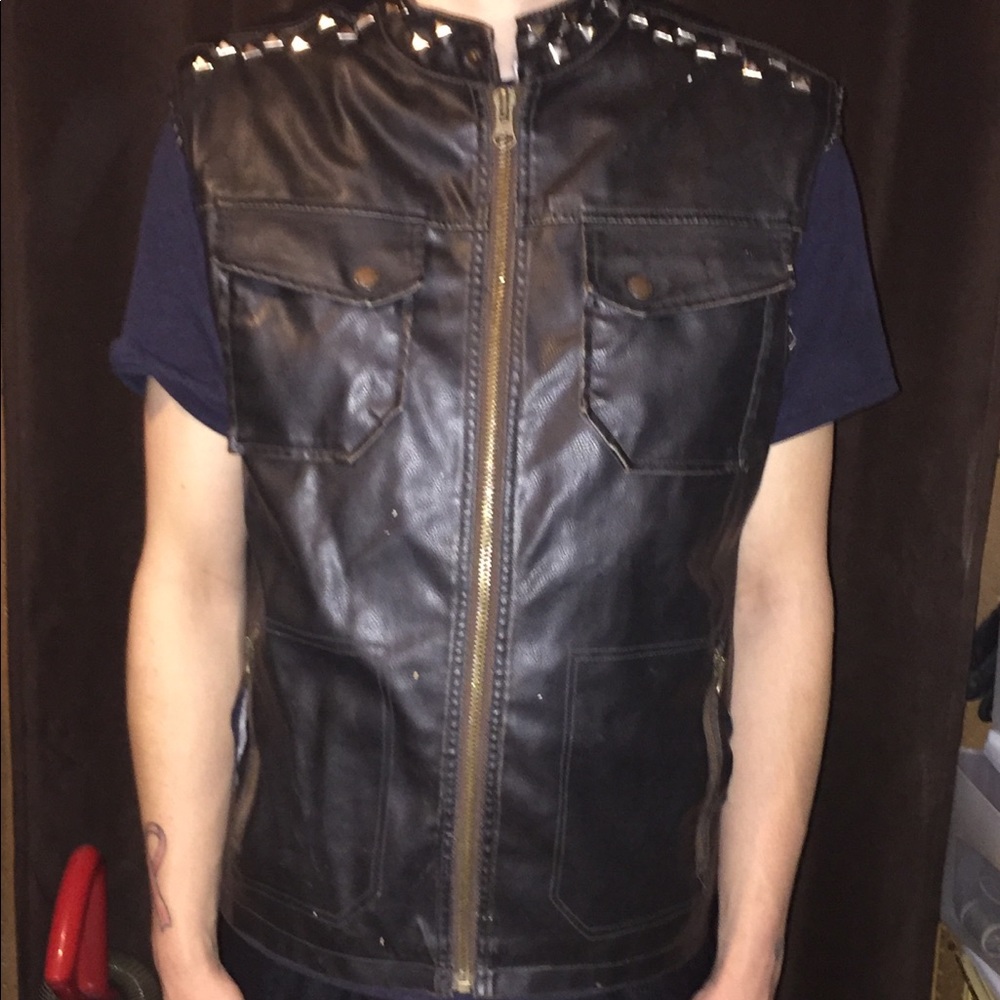 Pleather Punk Vest